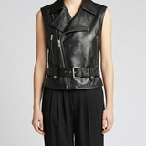 Saint Laurent Leather biker vest