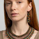 Ruru Tagua Mariposa de Luz necklace & earrings set