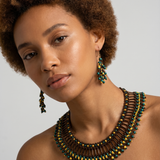 Ruru Tagua Río Verde necklace & earrings set