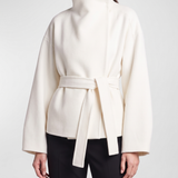 The Frankie Shop Onelle belted wool-blend short coat