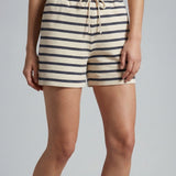 Striped cotton shorts