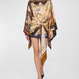 Zimmermann Valiant draped scarf silk mini dress