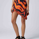 Pucci Labirinto print silk scarf mini skirt