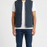 Stone Island Padded cotton-linen vest