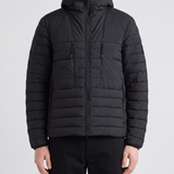 Stone Island Logo-patch hooded jacket
