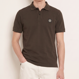 Stone Island Logo-patch polo shirt