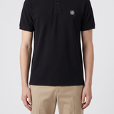 Stone Island Logo-patch short-sleeve polo shirt