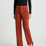 Stouls Lilou suede wide-leg trousers