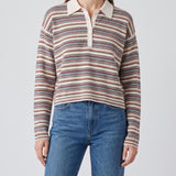 Frame Striped polo sweater