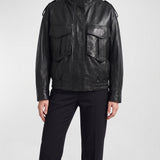 The Frankie Shop Napa leather jacket