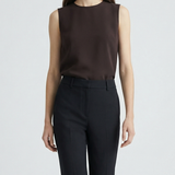 Theory Silk georgette shell top