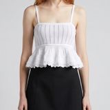 Alaïa Shiny crinoline top