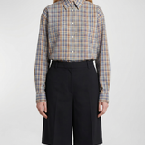 Toteme Checked cotton-blend shirt
