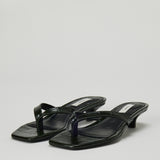 Toteme Croc-effect leather thong sandals