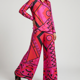 Pucci Vivara print silk palazzo trousers