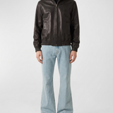 Valentino Leather bomber jacket