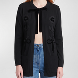 Valentino Garavani Floral embroidered crewneck cardigan