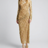 Valentino Garavani Lace long-sleeve maxi dress