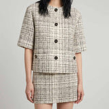 Valentino Garavani tweed cotton-blend blazer