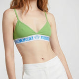 Ribbed cotton-jersey bralette