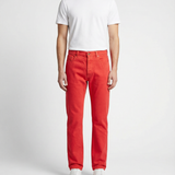 Straight-leg denim jeans