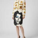 Versace Printed silk twill shirt