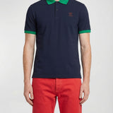 Versace Embroidered cotton-piqué polo