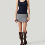 Miu Miu Double wool mini skirt