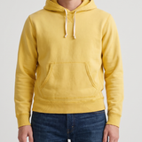 RRL Drawstring ribbed fleece hoodie