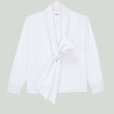 Saint Laurent Lavallière cotton poplin shirt