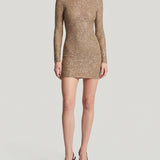 Saint Laurent Sequin mini dress in knit