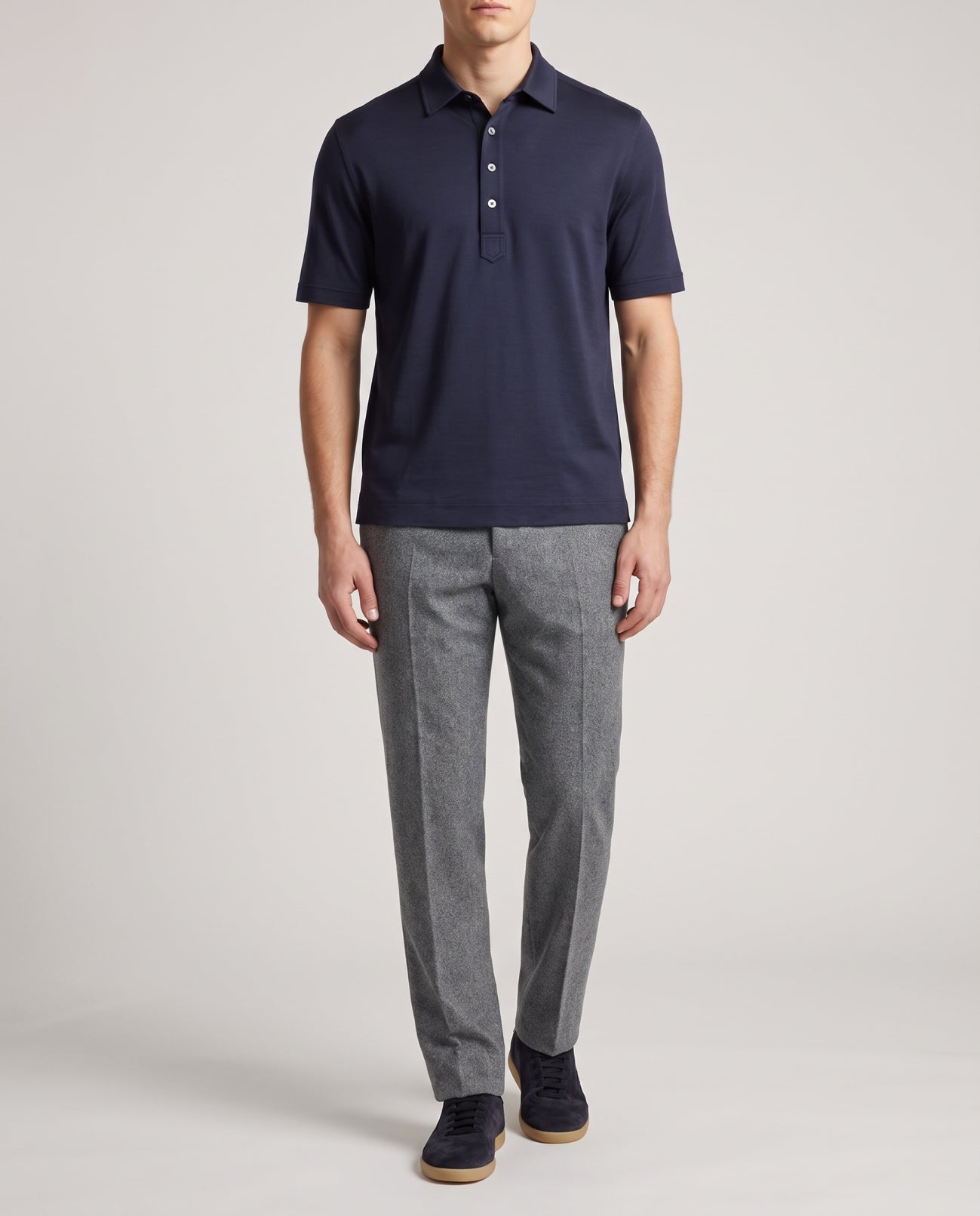 Zegna Herringbone wool and cashmere trousers – Luisa World
