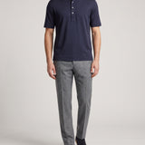 Zegna Herringbone wool and cashmere trousers