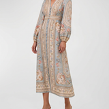 Zimmermann Roselight plunge midi dress