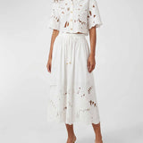 Zimmermann Mahon embroidered crop shirt