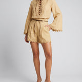 Zimmermann Mahon flower trim shorts