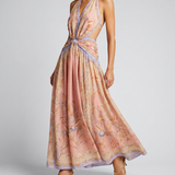 Zimmermann Indra plunge halter maxi dress