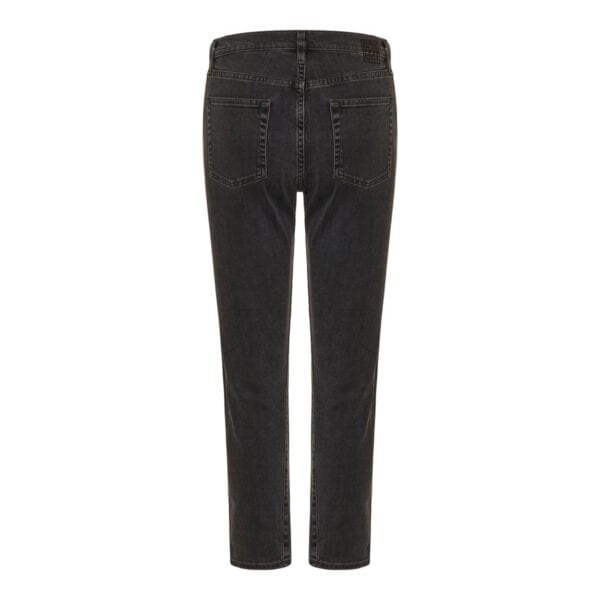 Twisted seam crop jeans