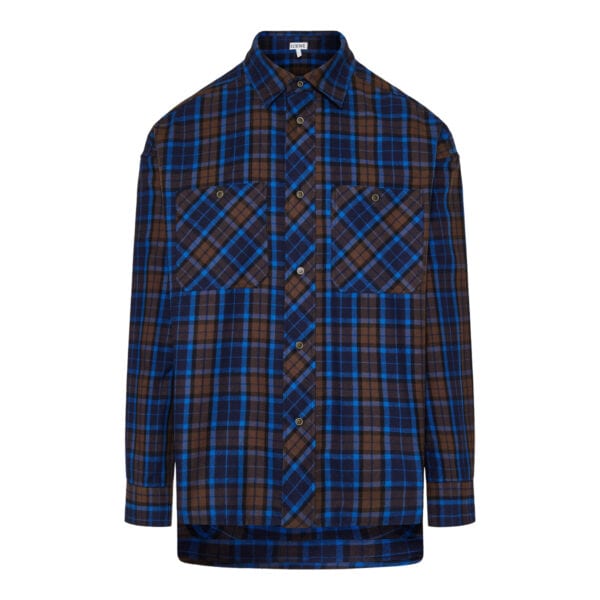 Checked flannel overshirt