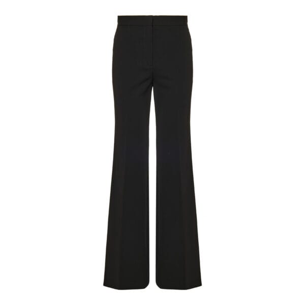 Wool flannel tailored trousers
