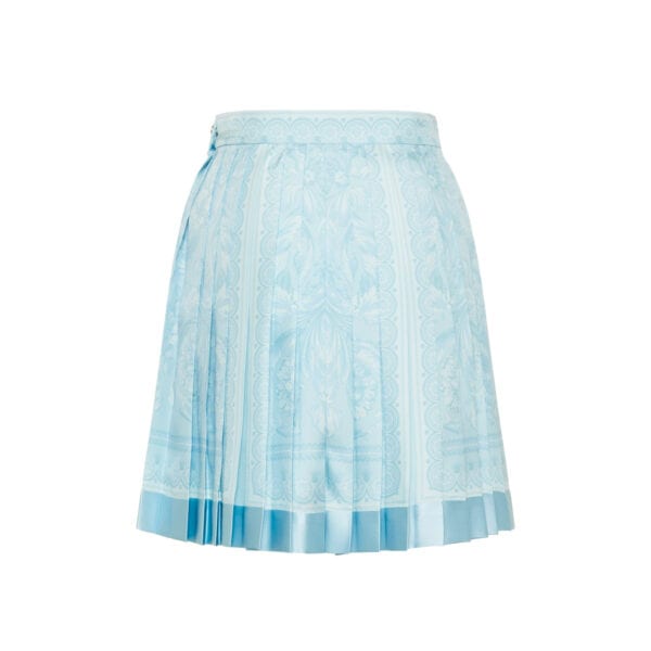 Barocco pleated silk skirt