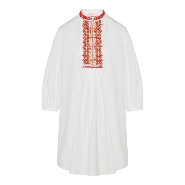 Embellished cotton dress