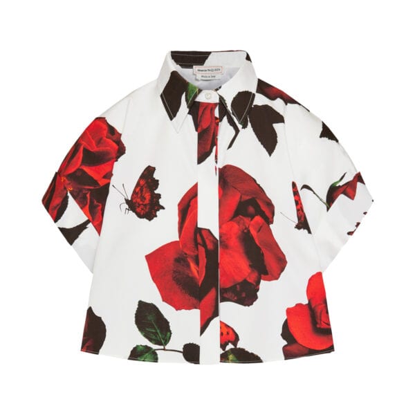 Tudor Rose crop shirt
