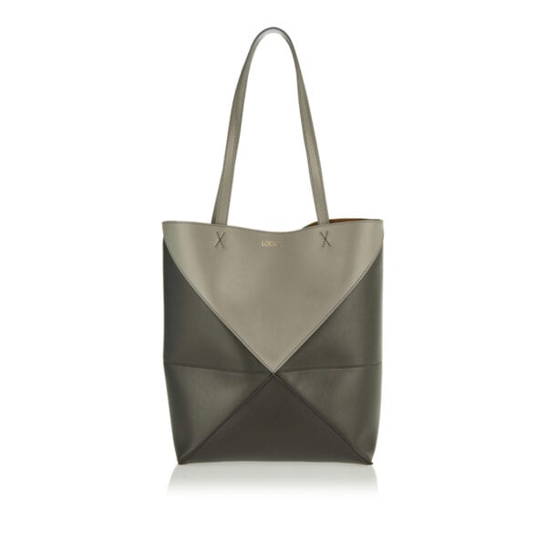 Puzzle Fold leather tote