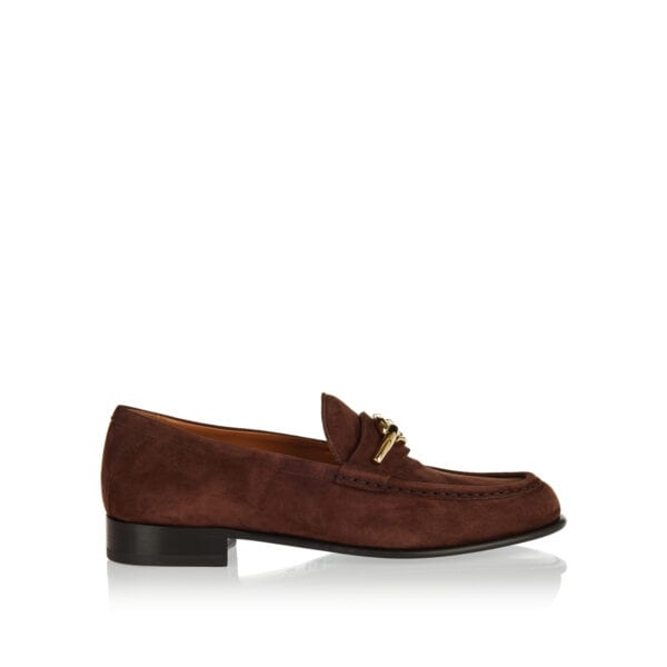 VLogo Signature suede loafers