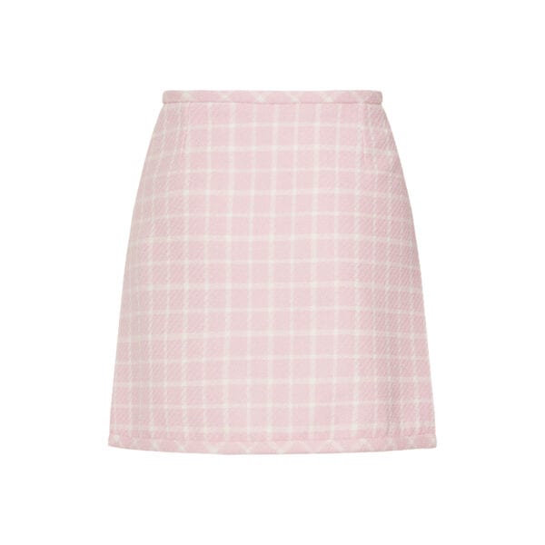 Contrasto tweed mini skirt