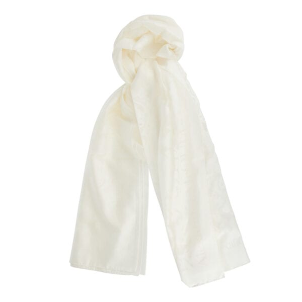 Jacquard silk-cotton shawl