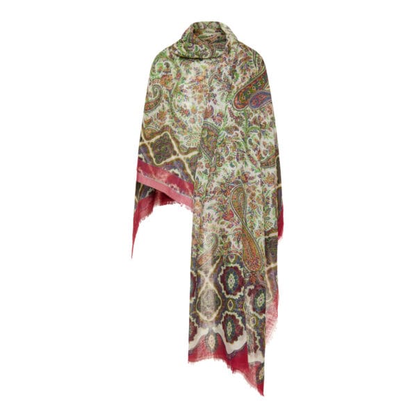 Paisley modal-cotton shawl