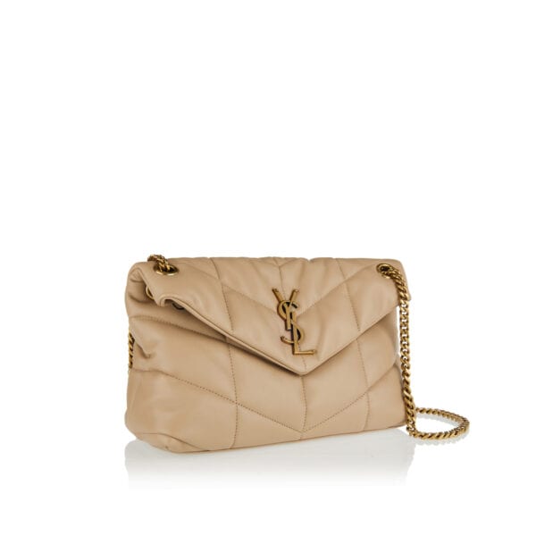 Puffer small quilted leather bag
