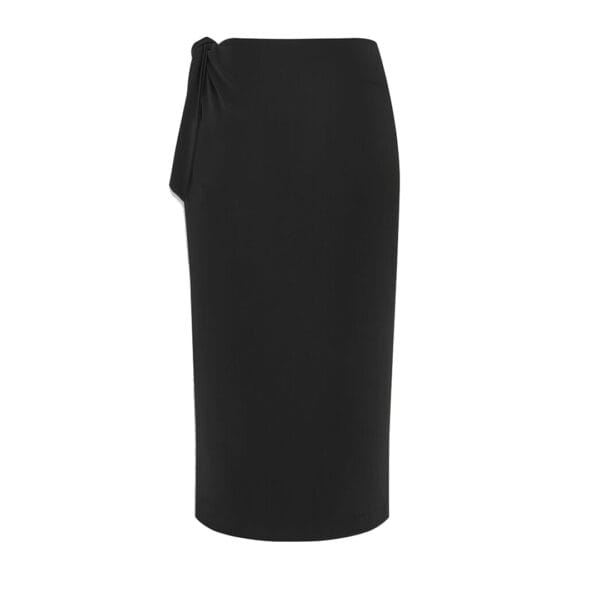 Knotted wrap pencil skirt